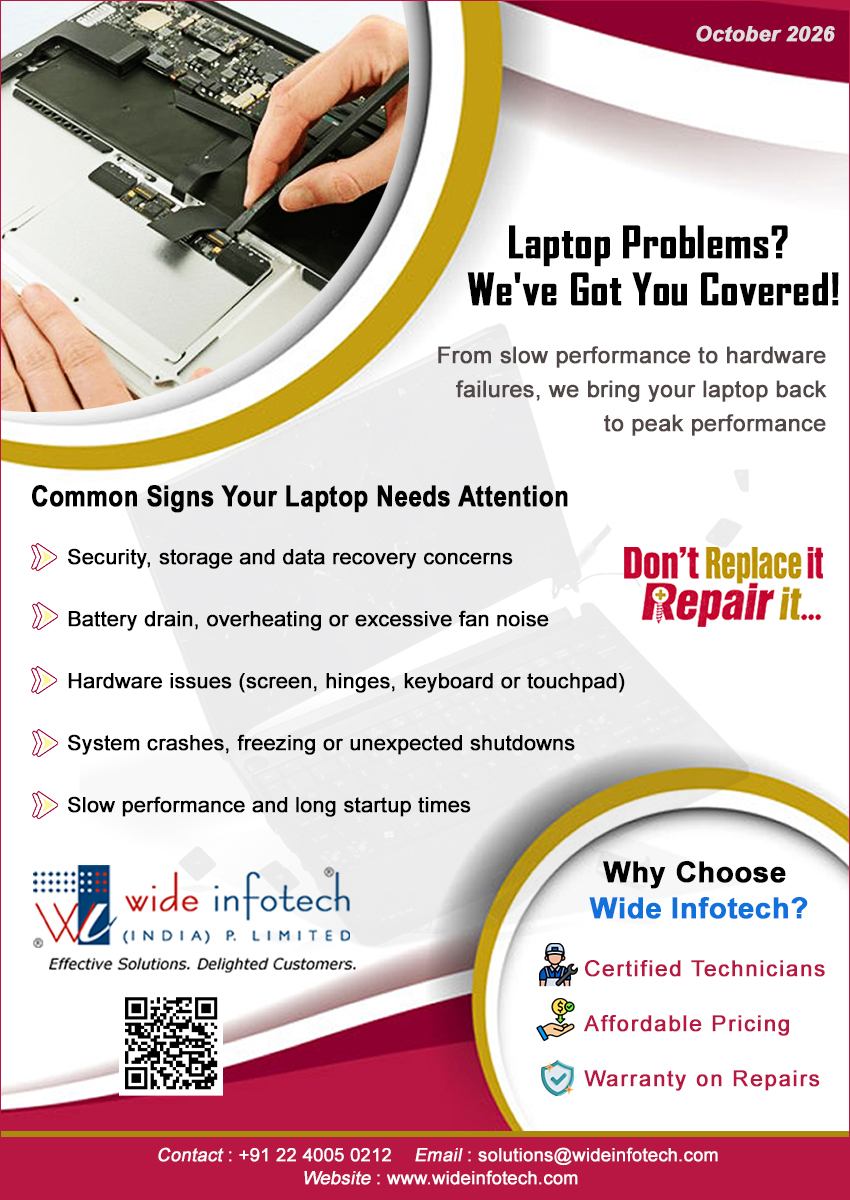 Professional laptop Repair & Support, when You need it