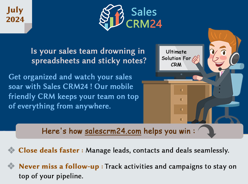 Get Organized & Close More Deals with SalesCRM24
