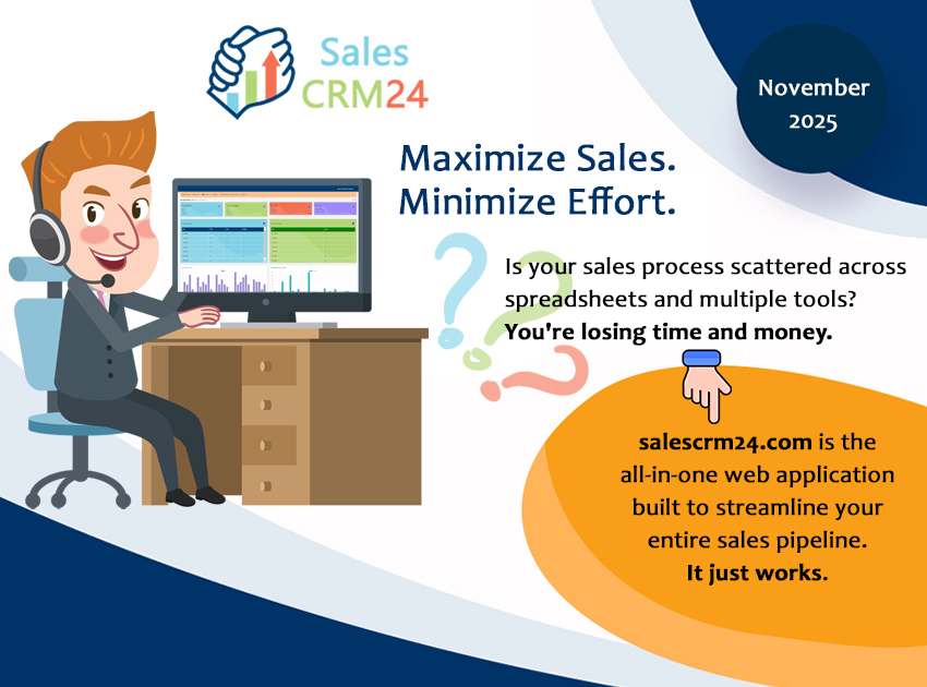 Tired of manual sales tracking? Switch to Sales CRM24.